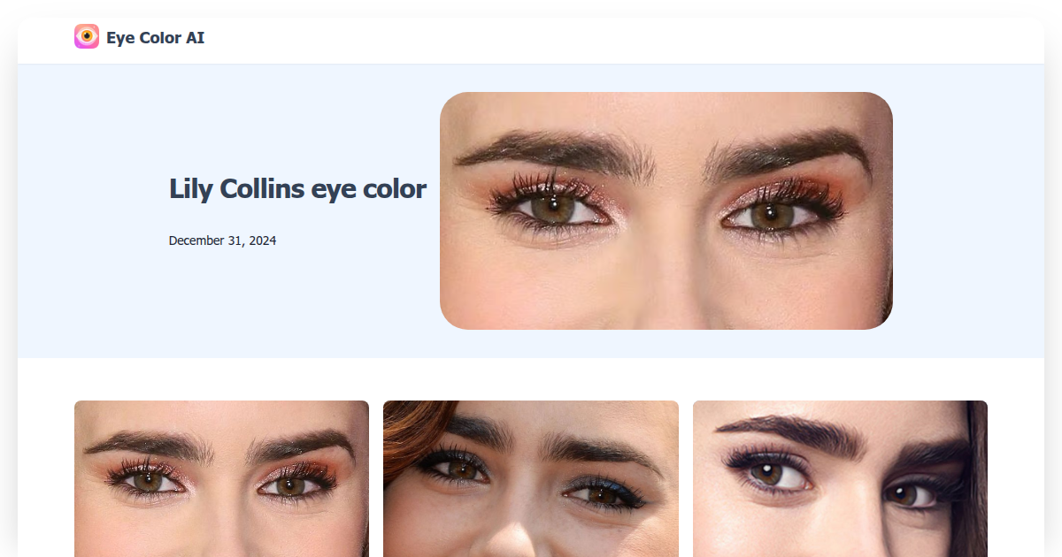 Lily Collins eye color